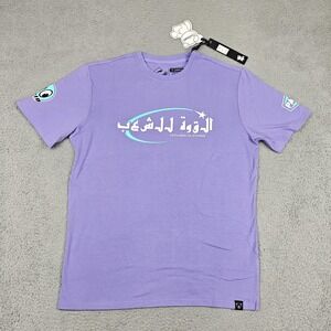 CivilizeD Shirt Mens XL Purple Cartoon Bear Star Graphic Tee Streetwear New